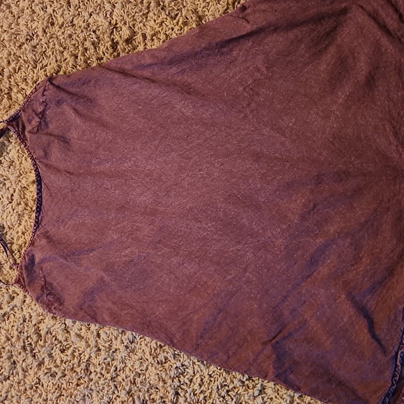 Free People Tops - Free People Maroon stone Washed Spaghetti Strap Tank Top Womans Size Meduun